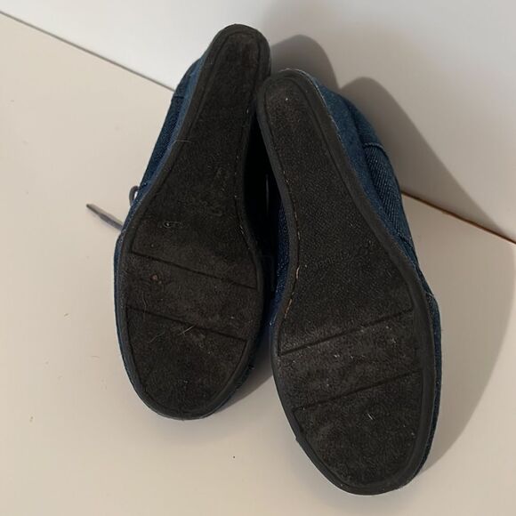 Forever 21 Size 5.5 Western Boho Streetwear Denim Lace Up Wedge Ankle Boots - Picture 4 of 5